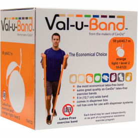Latex Free Exercise Band, Orange - Level 2, 50 Yard Roll/Box
