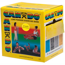 Low Powder Exercise Band, Yellow, 25 Yard Roll, 1 Roll/Box