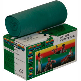 Latex-Free Exercise Band, Green, 6 Yard Roll, 1 Roll/Box