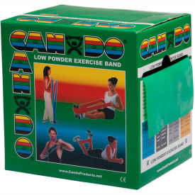 Low Powder Exercise Band, Green, 50 Yard Roll, 1 Roll/Box