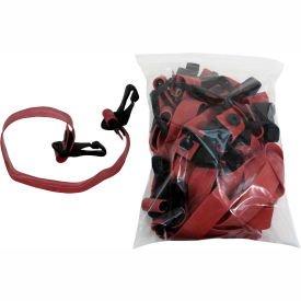 Adjustable Exercise Band, Light, Red, 10 Each