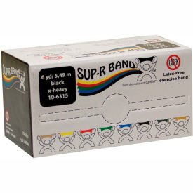 Latex Free Exercise Band, Black, 6 Yard Roll/Box