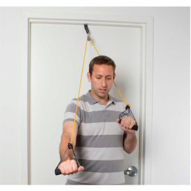 Shoulder Pulley Exerciser with Tubing and Handles, Yellow, X-Light, 1 Set