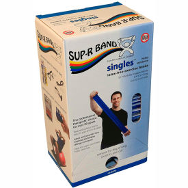 Latex Free Exercise Band, 5' Strips, Blue, 30 Strips/Box