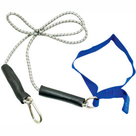 Bungee Exercise Cord with Attachments, 4' Cord, Blue