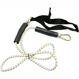 Bungee Exercise Cord with Attachments, 4' Cord, Black