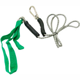 Bungee Exercise Cord with Attachments, 4' Cord, Green
