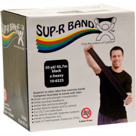 Latex Free Exercise Band, Black, 50 Yard Roll/Box