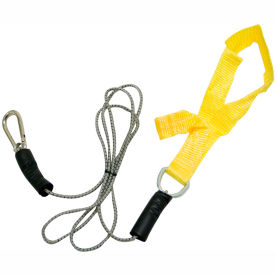 Bungee Exercise Cord with Attachments, 4' Cord, Yellow