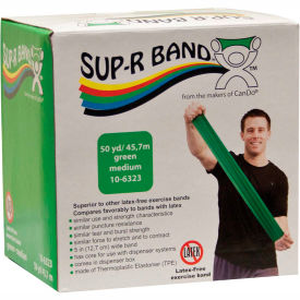 Latex Free Exercise Band, Green, 50 Yard Roll/Box