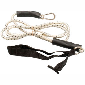 Bungee Exercise Cord with Attachments, 7' Cord, Black