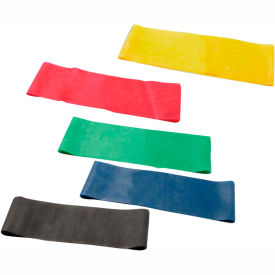 Exercise Band Loop, 10" Long, 5 Color Set