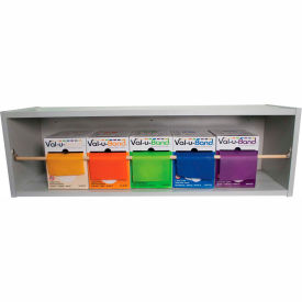 Latex Free Exercise Band, with Dispens-a-Band Rack, 50 Yard/Box, 5 Color Set