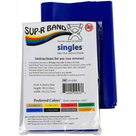 Latex Free Exercise Band, 5' Strip, Blue, 1/PK