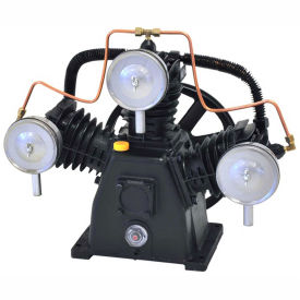 Single-Stage Piston Compressor Pump, 5 HP, 3 Cylinder