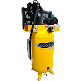 5 HP, Two-Stage Compressor, 80 Gallon, Vertical, 175 PSI, 17 CFM, 1-Phase 208-230V