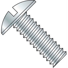 10-32 x 1-1/4" Machine Screw - Truss Head - Slotted - Steel - Zinc CR+3 - 100 Pack
