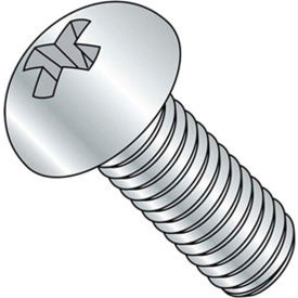 12-24 x 5/8" Machine Screw - Round Head - Phillips - Steel - Zinc CR+3 - Pkg of 100