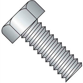 10-32 x 1/2" Machine Screw - Indented Hex Head - Unslotted - Steel - Zinc CR+3 - UNF - FT - 100 Pk