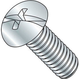 1/4-20 x 1-1/4" Machine Screw - Round Head - Phillips/Slotted - Steel - Zinc CR+3 - FT - Pkg of 100