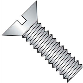 10-32 x 1-3/4" Machine Screw - Flat Head - Slotted - Steel - Zinc CR+3 - FT - 100 Pk