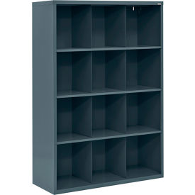 Cubbie Storage Organizer - 12 Sections - Charcoal