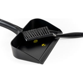 ESD Conductive Workbench Cleaning Set, Utility Brush & Dust Pan, Black