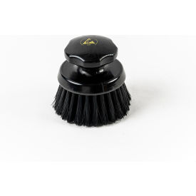 ESD Conductive Round Brush, 4-2/5 Diameter, Black