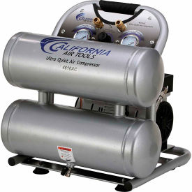 Portable Electric Air Compressor, 1HP, 4.6 Ga, Twin Stack, 2.2 CFM