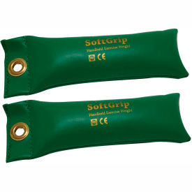 SoftGrip Hand Weight, 2 lb., Green, 1 Pair