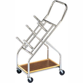 Mobile Cart For Iron Disc Weight Plates, 350 lb. Capacity, 23-1/2"L x 14"W x 43"H