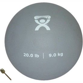Soft Pliable Medicine Ball, 20 lb., 9" Diameter, Silver