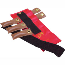 Adjustable Wrist and Ankle Weight, 2.5 lb., Red, 1 Set