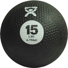 Firm Medicine Ball, 15 lb., 10" Diameter, Black