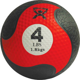 Firm Medicine Ball, 4 lb., 8" Diameter, Red