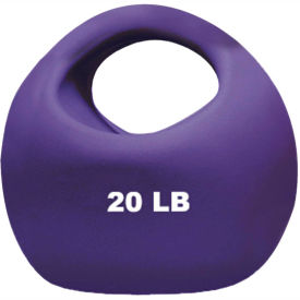 One-Handle Medicine Ball, 20 lb., 9" Dia., Purple