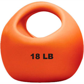 CanDo One-Handle Medicine Ball, 18 lb., 9" Diameter, Gold