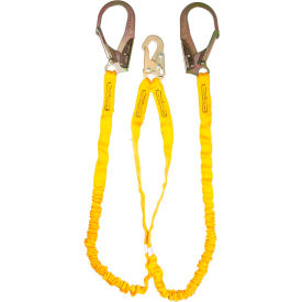 6' Internal Double Leg Shock Lanyard Steel Rebar Hook