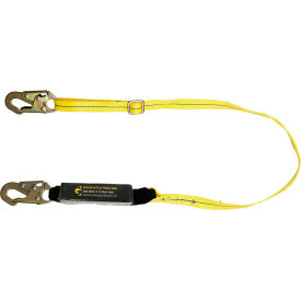 6' Shock Absorbing Single Leg Adjustable Lanyard
