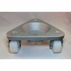 Cast Iron Triangular Cup Dolly - UHMW PE Wheels - 750 Lb. Capacity