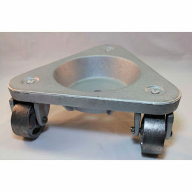 Cast Iron Triangular Cup Dolly - Semi-Steel Wheels - 750 Lb. Capacity