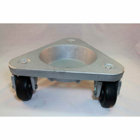 Cast Iron Triangular Cup Dolly - Hard Tread Rubber Wheels - 630 Lb. Capacity