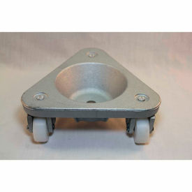 Cast Iron Triangular Cup Dolly - UHMW PE Wheels - 450 Lb. Capacity
