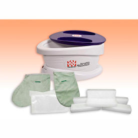 Paraffin Bath with 6 lb. Peach Paraffin, 100 Liners, 1 Mitt and 1 Bootie