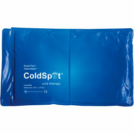 Reusable Blue Vinyl Cold Pack, Half Size 7" x 11", 12/PK