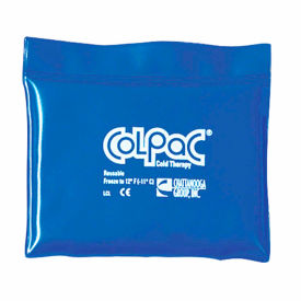 Blue Vinyl Reusable Cold Pack, Quarter Size 5" x 7", 12/PK