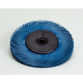 Scotch-Brite Radial Bristle Brush 6" x 7/16" x 1" with Adapter Ceramic 400 Grit