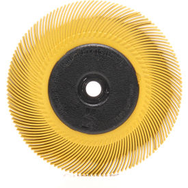 Scotch-Brite Radial Bristle Brush 6" x 7/16" x 1" with Adapter Ceramic 80 Grit