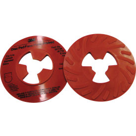 Disc Pad Face Plate Ribbed 5" Extra Hard Red