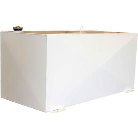 Heavy Duty Steel Storage Tank, 200 Gal. Rectangle White
